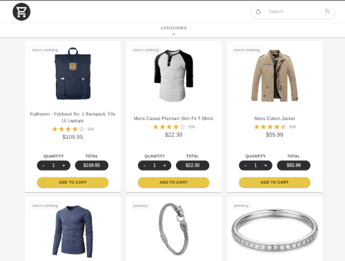 Simple E-commerce Shopping Cart Demo